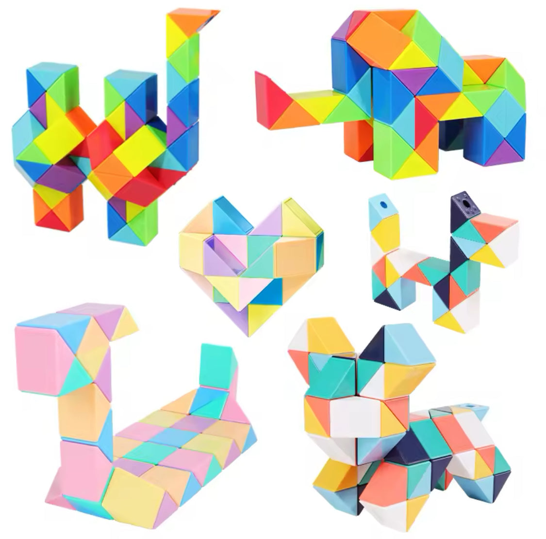 Creative Puzzle Fidget Toys, Magic Cube Puzzle, 3D Kids Puzzle, Folding Magic Puzzle, Colorful Magic Cube Puzzle Creative Puzzle Fidget Toys, Magic Cube Puzzle, 3D Kids Puzzle, Folding Magic Puzzle, Colorful Magic Cube Puzzle